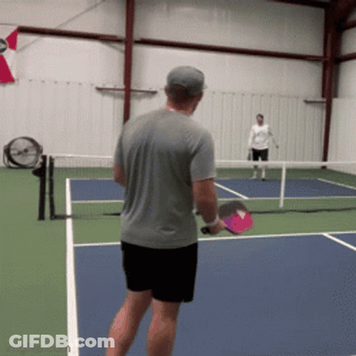 Excited Pickleball Player Fist Pump GIF