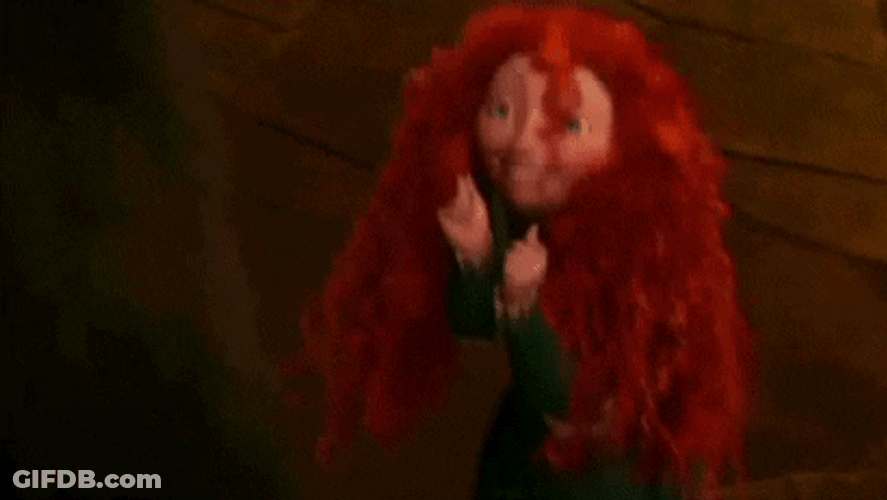 Excited Princess Merida Awww GIF