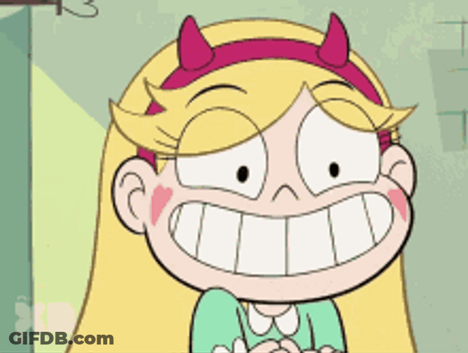 Excited Princess Star Butterfly Clench Teeth GIF