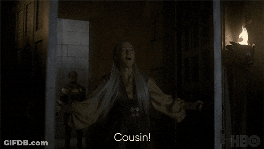 Excited Rhaenys Targaryen Queen Of Dragons GIF