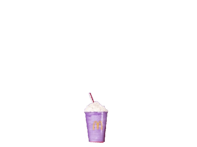 Excited Scratch Cat Drinking Frappe GIF