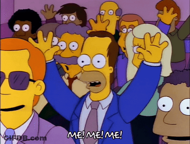 Excited The Simpsons Me GIF