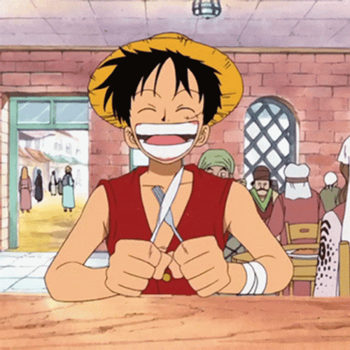 Excited To Eat Luffy GIF