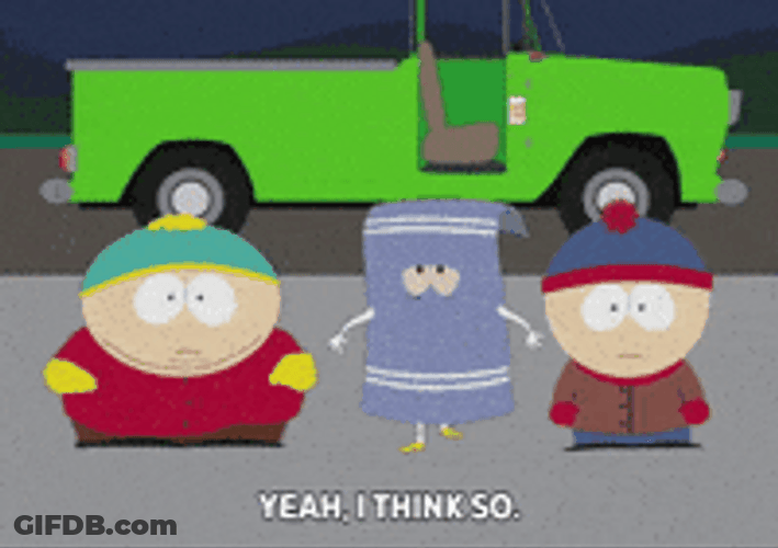 Excited Towelie Stomping Feet With Eric GIF