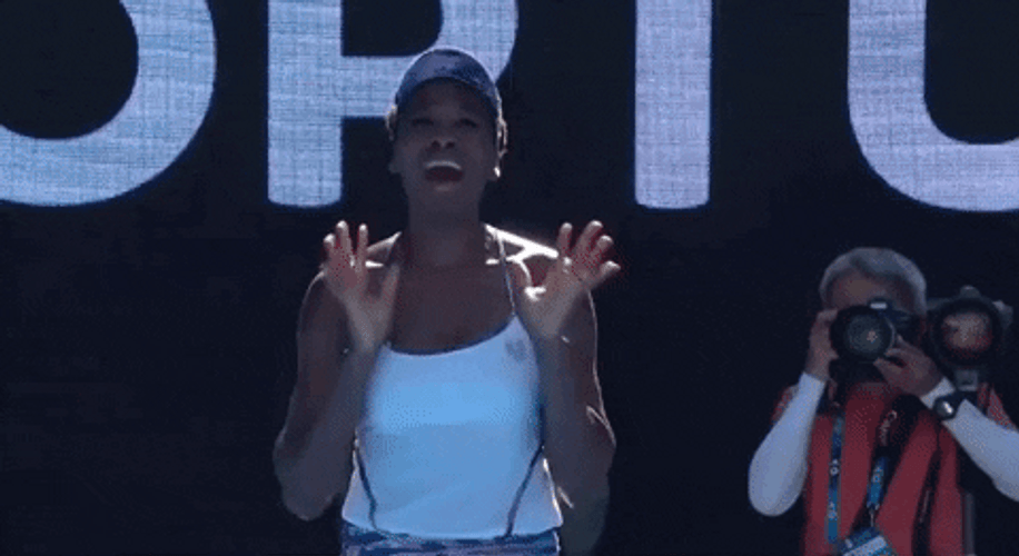 Excited Venus Williams GIF
