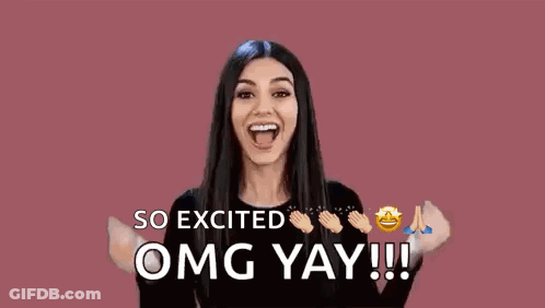 Excited Woman Fist Pumping GIF
