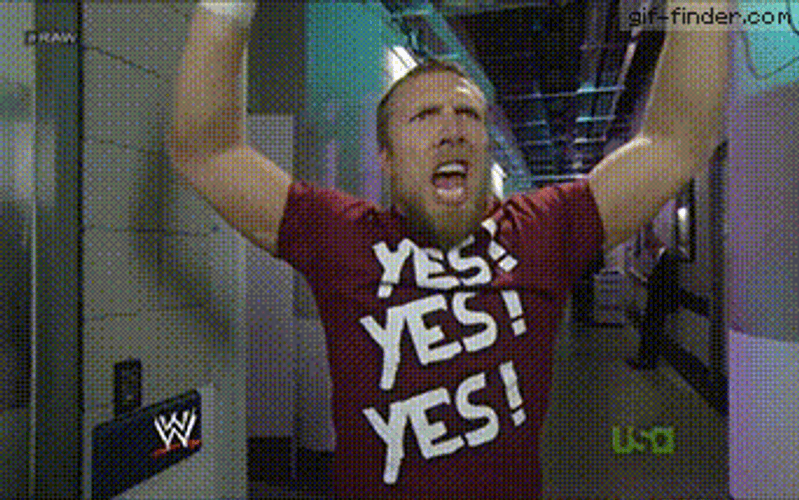 Excited Yes Bryan Danielson GIF