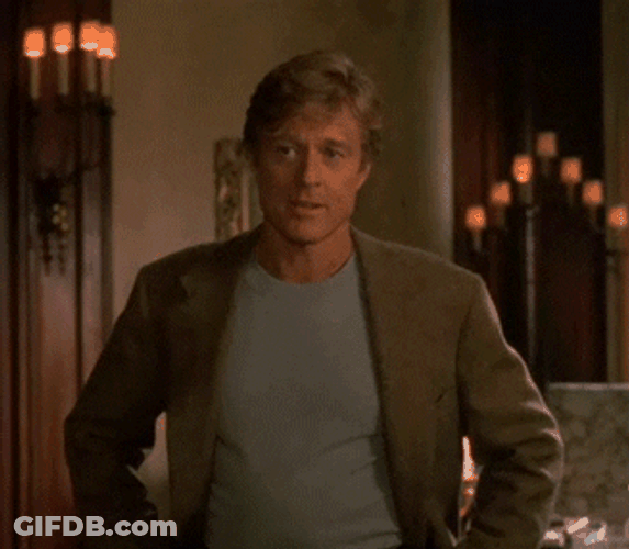 Excited Yes Robert Redford GIF