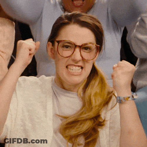 Excited Yes Success Woman Clapping GIF