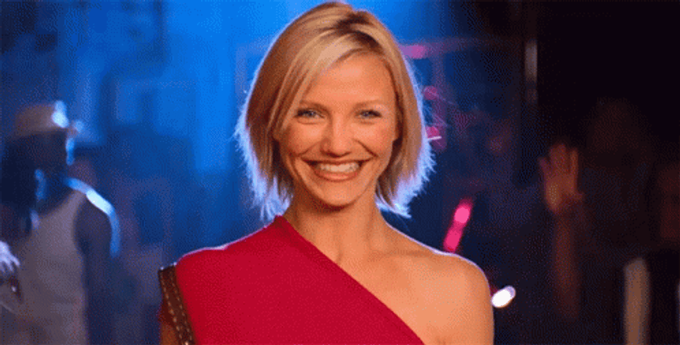 Excites Entrance Of Cameron Diaz GIF