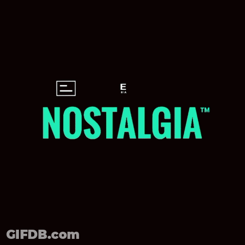 Exclusive Nostalgia Logo Black Background GIF