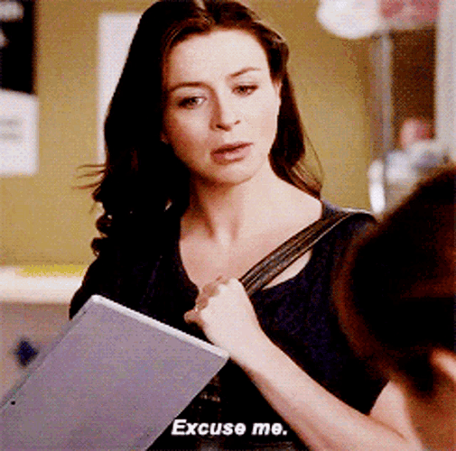 Excuse Me Amelia Shepherd GIF