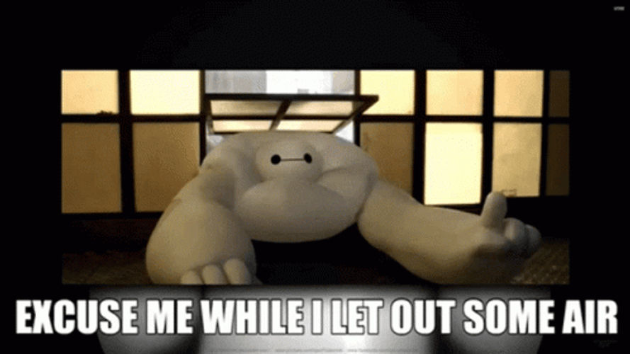 Excuse Me Baymax GIF