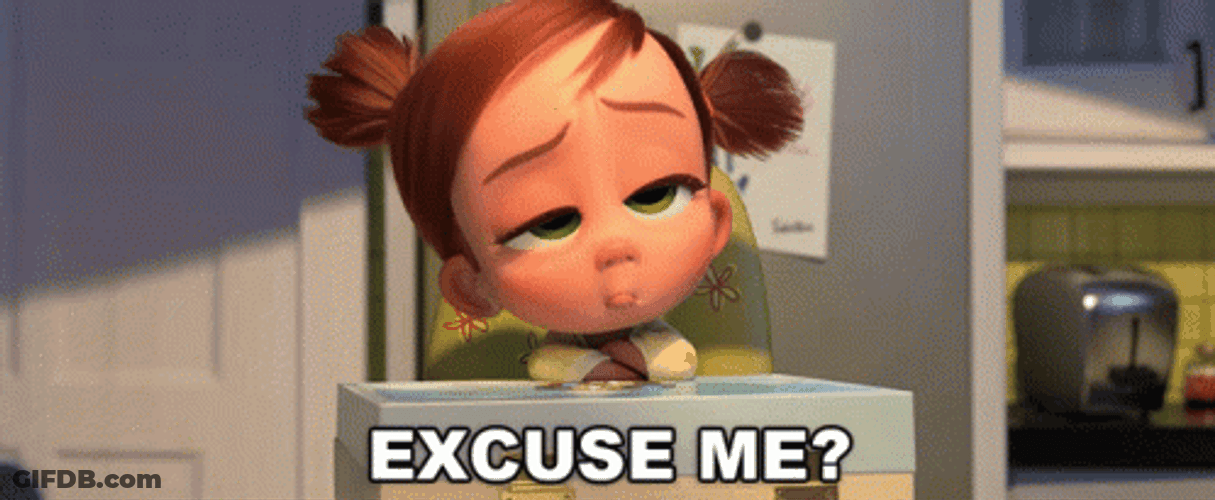 Excuse Me Boss Baby Tina GIF