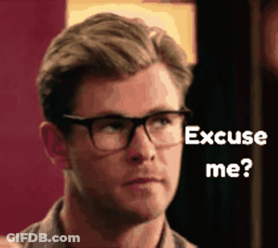 Excuse Me Chris Hemsworth GIF