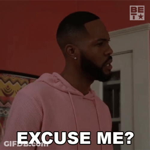 Excuse Me Confused Guy GIF