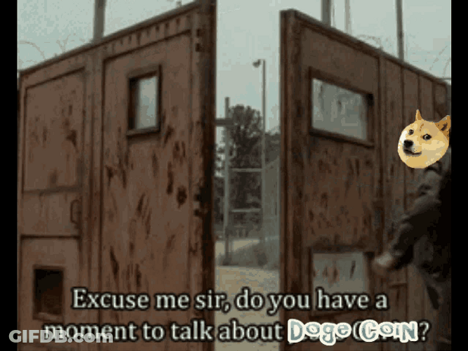 Excuse Me Dogecoin GIF