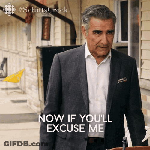 Excuse Me Johnny Rose GIF