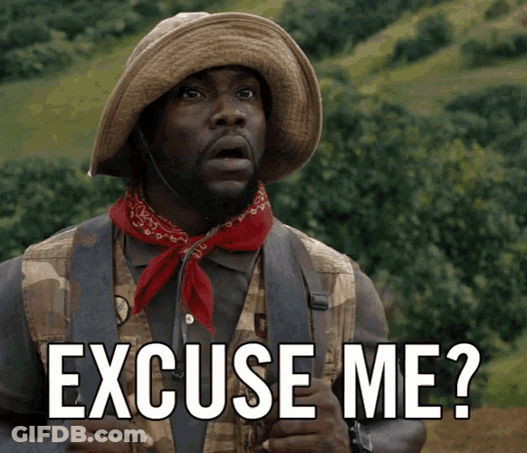 Excuse Me Kevin Hart Jumanji GIF