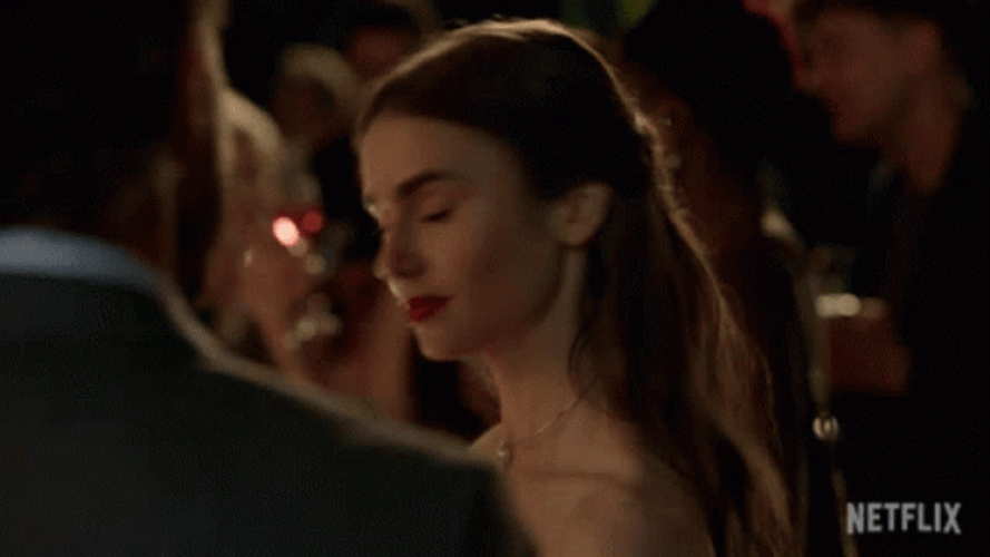 Excuse Me Lily Collins GIF