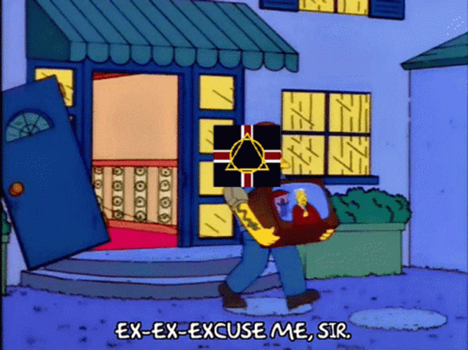 Excuse Me Sir Simpsons GIF