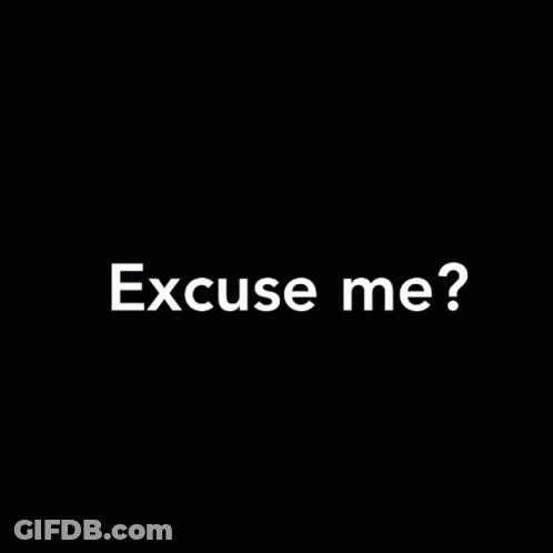 Excuse Me Text GIF