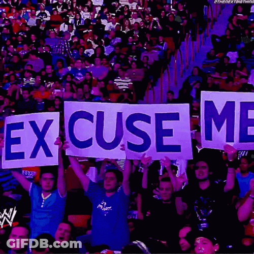Excuse Me WWE GIF