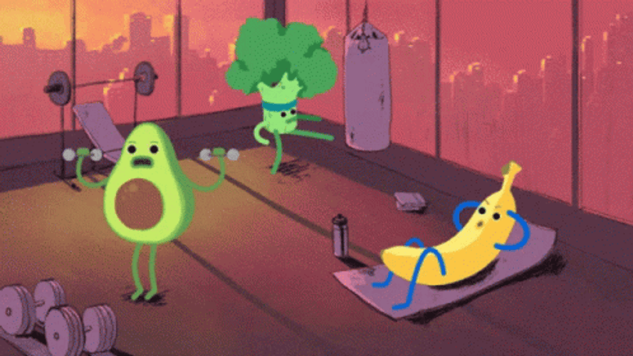 Exercise Gym Healthy Food GIF