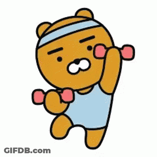 Exercise Kakao Friends Ryan GIF