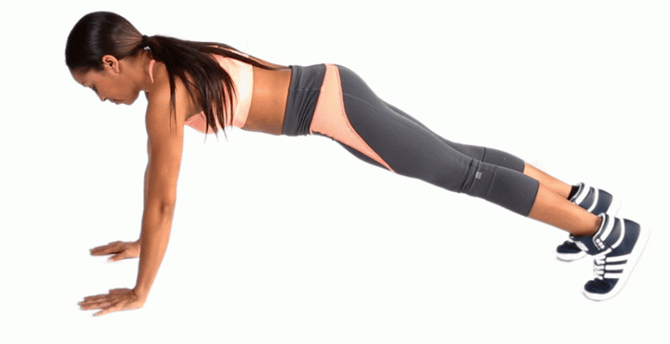 Exercise Plank Walks Girl GIF