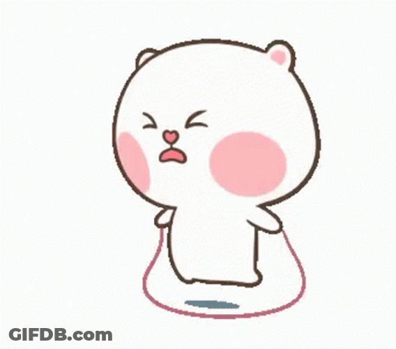 Exercise Rope Puffy Bear GIF