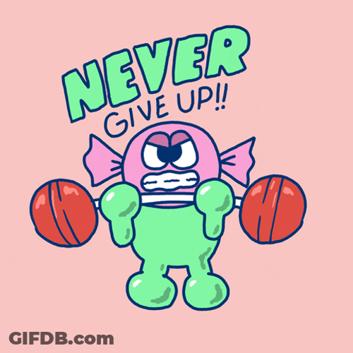Exercising Cartoon Candy GIF