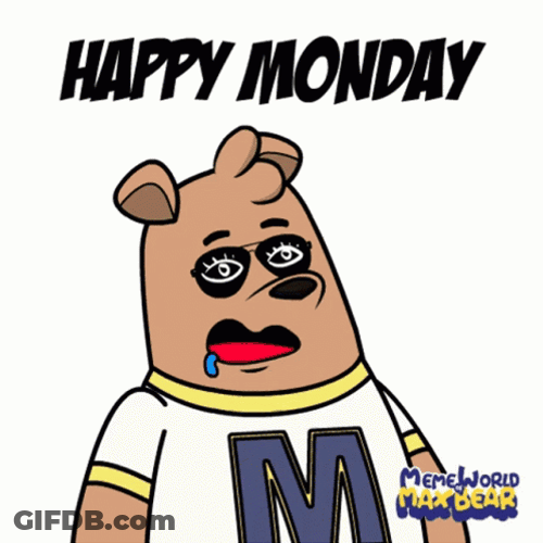 Exhausted Bear On Monday Meme GIF