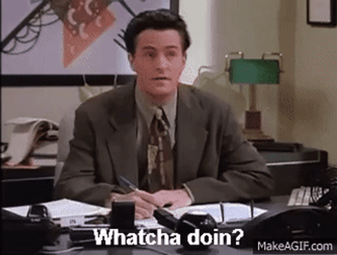 Exhausted Employee Whatcha Doin GIF
