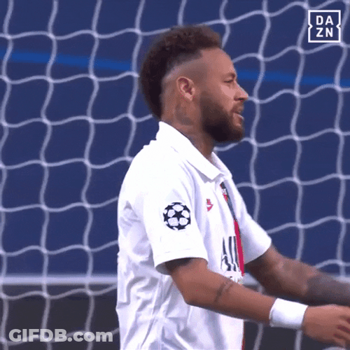 Exhausted Football Player Neymar Jr. GIF