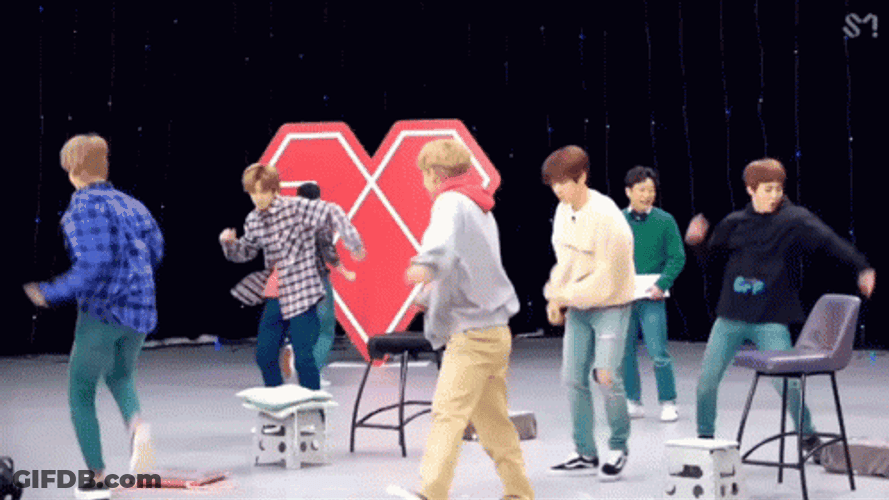 EXO Arcade Funny Dancing GIF