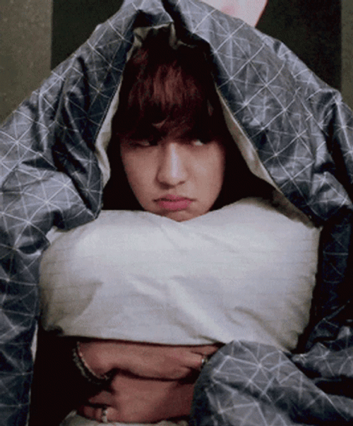 EXO Chanyeol Cute Blanket Pillow Hug GIF