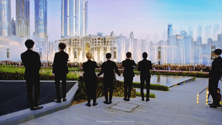 EXO Dubai Water Fountain Show GIF