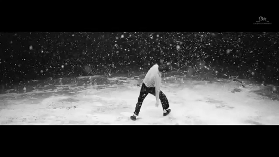 EXO Kai Dancing In Snow GIF