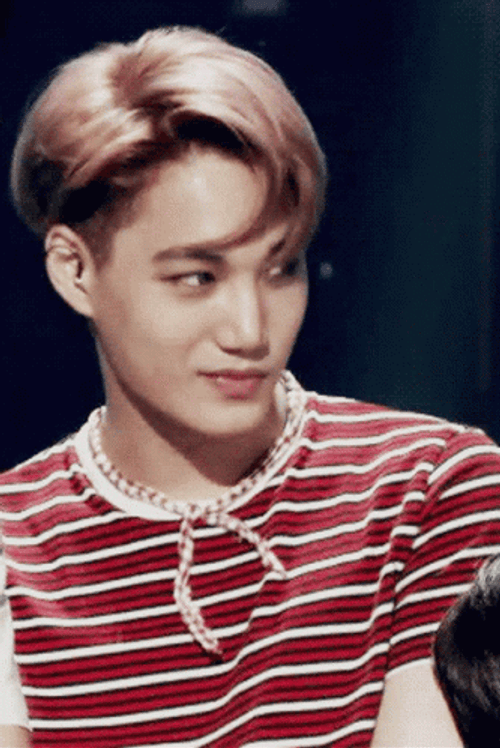 EXO Kai Flirting Look GIF