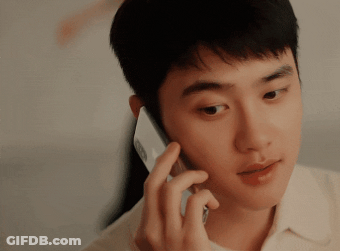 EXO Kyungsoo D.O. Empathy Phone GIF