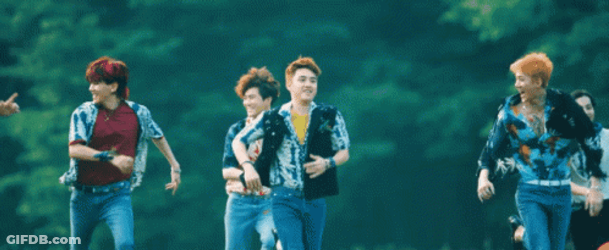EXO Running Ko Ko Bop GIF
