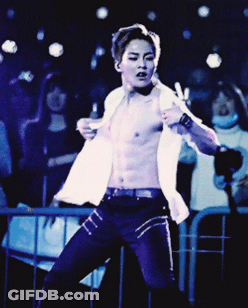 EXO Xiumin Dancing Abs GIF