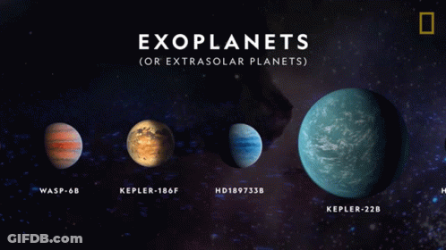 Exoplanets HD189733b Kepler-22B HAT-P-12B Poster GIF