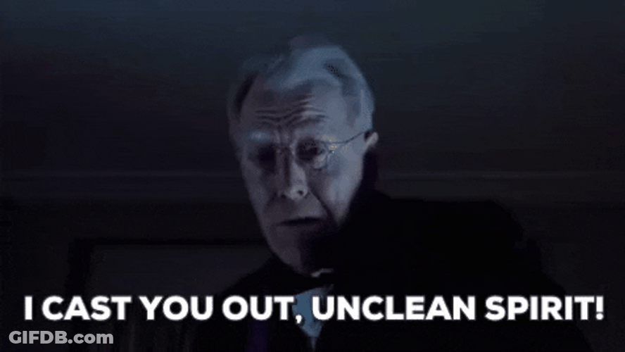 Exorcist I Cast You Out Unclean Spirit GIF