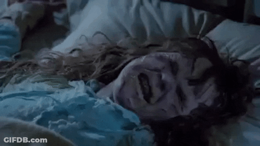 Exorcist Laughing Crying Evil GIF