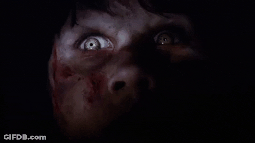 Exorcist Linda Blair Scary Eyes GIF