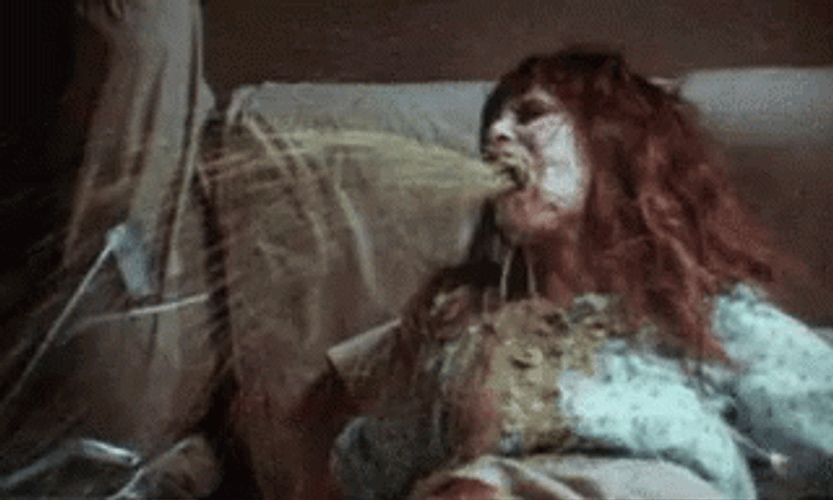 Exorcist Vomit Puke Disgusting GIF