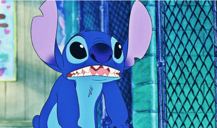 Experiment 626 Stitch Cringe Wide Mouth GIF