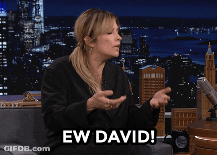 Explaining Ew David On Tonight Show GIF